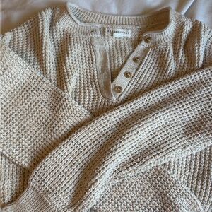 Aeropostale Beige Knit Sweater